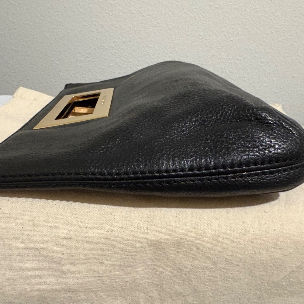 Michael Kors Black Leather Clutch Bag - Picture 5 of 10